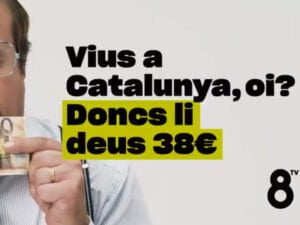 Read more about the article <span>PRIVADA VS PÚBLICA</span> 8tv llança una nova campanya contra TV3: "Cada any li pagues 38 euros"